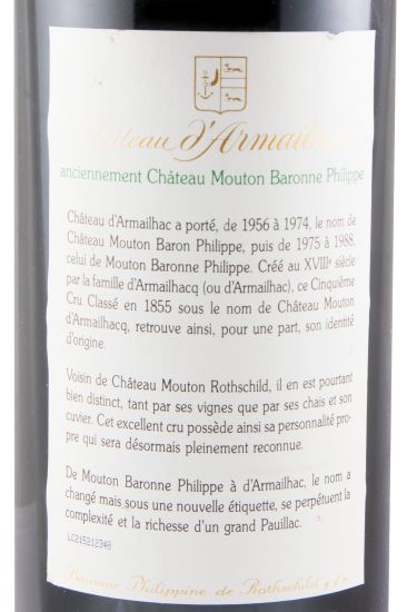 1990 Château d'Armailhac Pauillac red