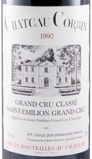 1990 Château Corbin Saint-Émilion red