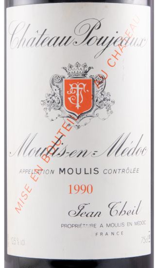 1990 Château Poujeaux Moulis-en-Médoc red