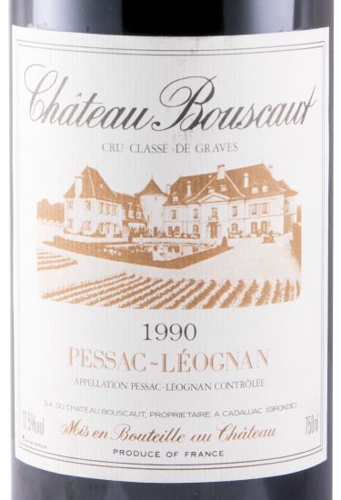 1990 Château Bouscaut Pessac-Léognan red
