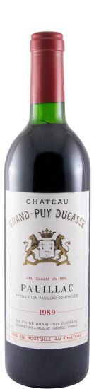 1989 Château Grand-Puy Ducasse Pauillac tinto