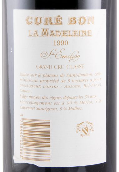 1990 Château Curé Bon la Madeleine Saint-Émilion red