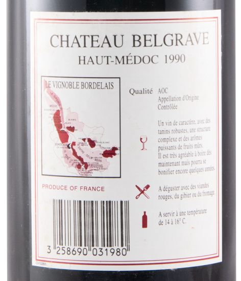 1990 Château Belgrave Haut-Médoc red
