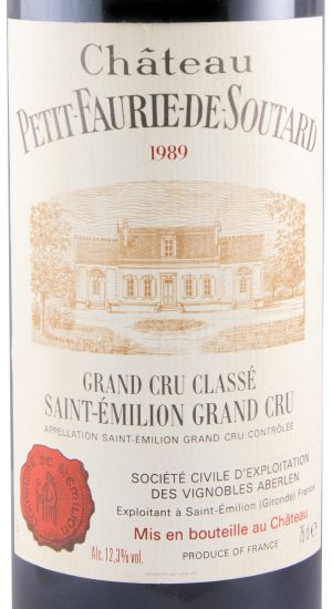 1989 Château Petit-Faurie-de-Soutard Saint-Émilion red