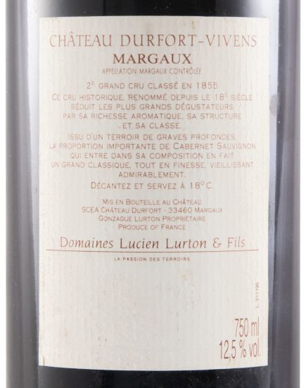 1995 Château Durfort-Vivens Margaux tinto