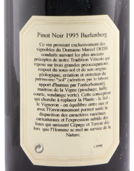 1995 Marcel Deiss Pinot Noir Burlenberg red
