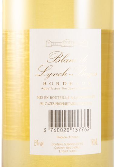 2020 Château Lynch-Bages Blanc de Lynch-Bages Pauillac branco