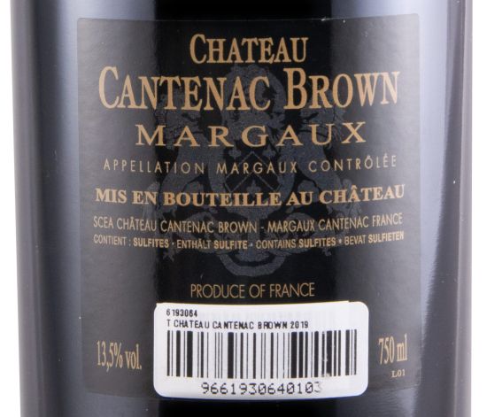 2019 Château Cantenac Brown Margaux tinto