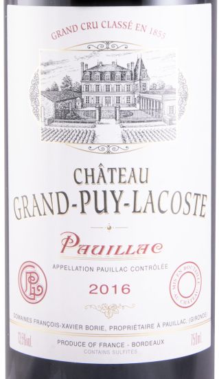 2016 Château Grand-Puy-Lacoste Pauillac tinto