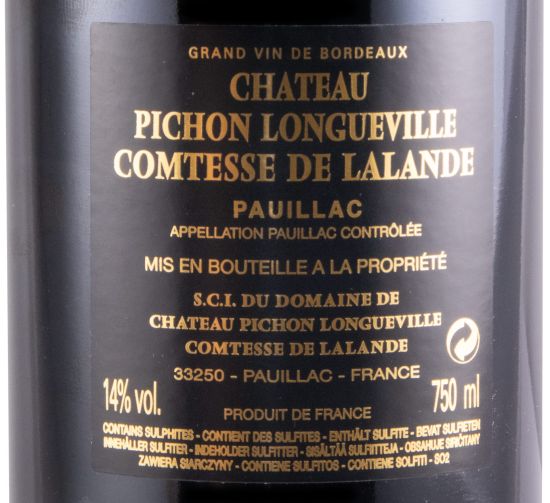 2010 Château Pichon Longueville Comtesse de Lalande Pauillac tinto