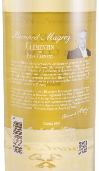 2020 Clémentin de Pape Clément Pessac-Léognan branco