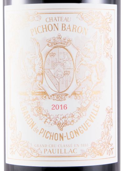 2016 Château Pichon Baron au Baron de Pichon-Longueville Pauillac tinto