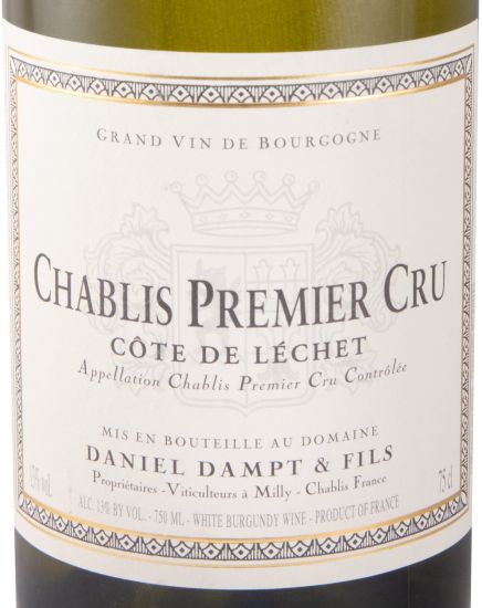 2021 Domaine Daniel Dampt Côte de Léchet Premier Cru Chablis branco