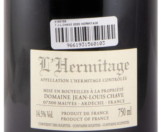 2020 Domaine Jean-Louis Chave L'Hermitage red