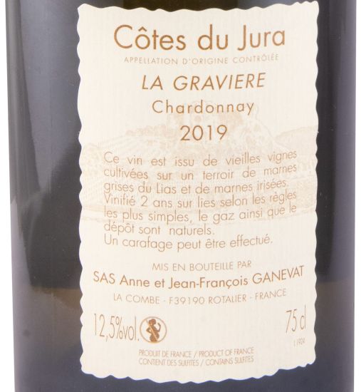 2019 Anne et Jean-François Ganevat La Graviere Chardonnay Côtes du Jura white