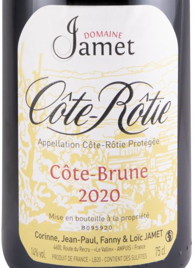 2020 Domaine Jamet Côte-Brune Côte-Rôtie tinto