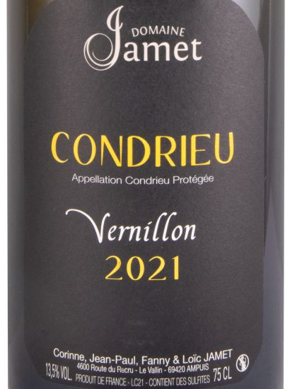 2021 Domaine Jamet Vernillon Condrieu branco