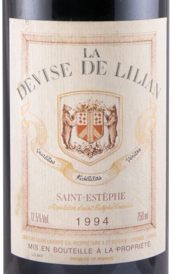 1994 Château Lilian Ladouys La Devise de Lilian Saint-Estèphe red