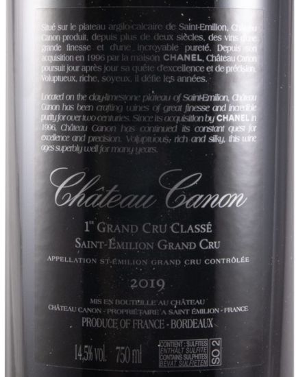 2019 Château Canon Saint-Émilion tinto