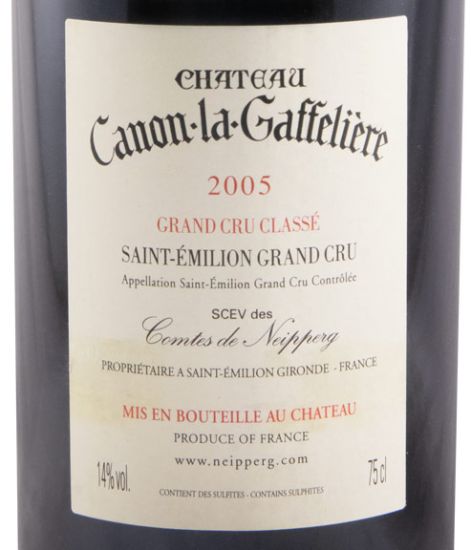 2005 Château Canon-La-Gaffelière Saint-Émilion tinto