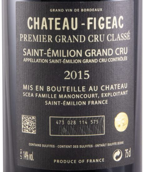 2015 Château-Figeac Saint-Émilion red