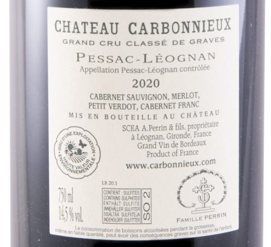 2020 Château Carbonnieux Pessac-Léognan tinto
