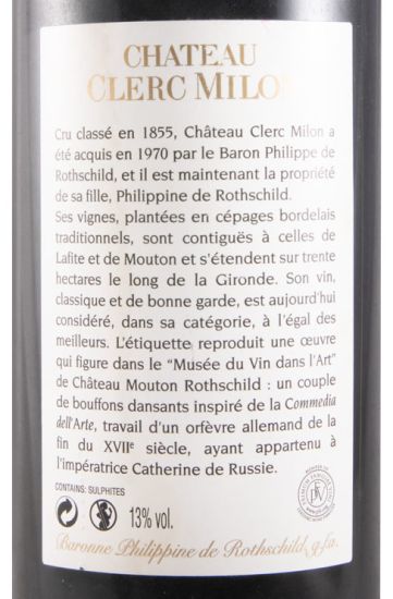 2007 Château Clerc Milon Pauillac red
