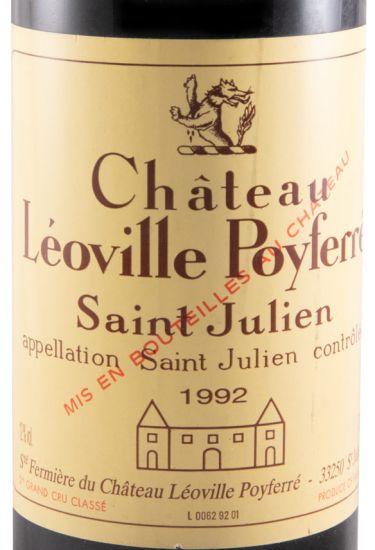 1992 Château Léoville Poyferré Saint-Julien tinto