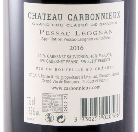 2016 Château Carbonnieux Pessac-Léognan tinto