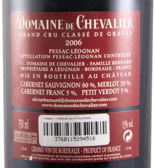 2006 Domaine de Chevalier Pessac-Léognan tinto