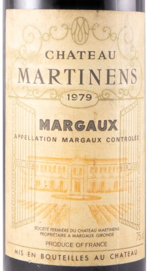 1979 Château Martinens Margaux tinto