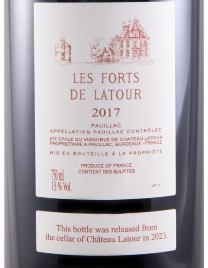 2017 Château Latour Les Forts de Latour Pauillac tinto
