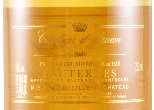 2020 Château d'Yquem Sauternes branco