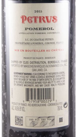 2015 Petrus tinto