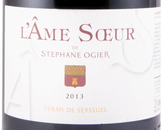 2013 Stéphane Ogier L'âme Soeur Syrah de Seyssuel Collines Rhodaniennes tinto 1,5L