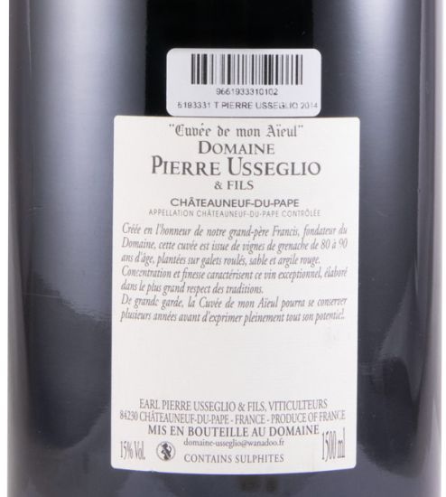 2014 Pierre Usseglio Cuvée de mon Aïeul Châteauneuf-du-Pape red 1.5L