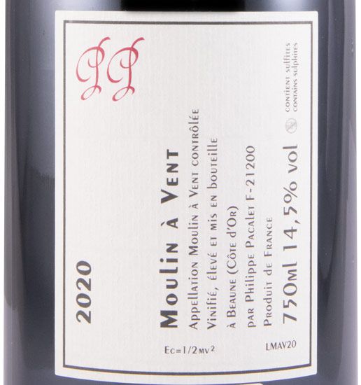 2020 Philippe Pacalet Moulin à Vent tinto
