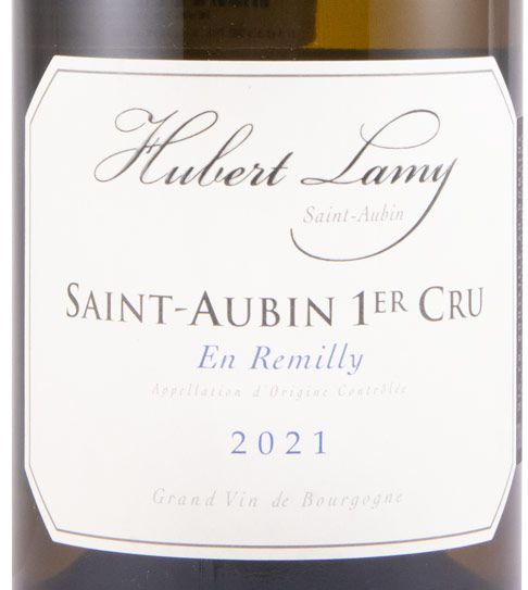 2021 Domaine Hubert Lamy En Remilly Premier Cru Saint-Aubin branco