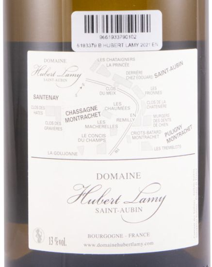 2021 Domaine Hubert Lamy En Remilly Premier Cru Saint-Aubin branco