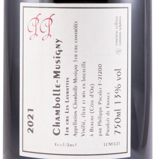2021 Philippe Pacalet Les Lavrottes Chambolle-Musigny tinto