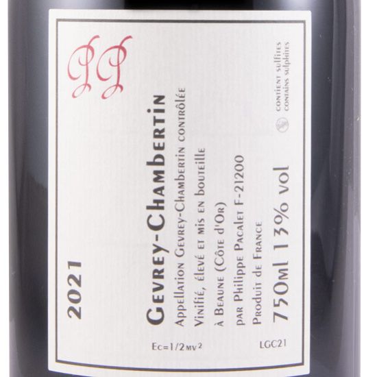 2021 Philippe Pacalet Gevrey-Chambertain tinto