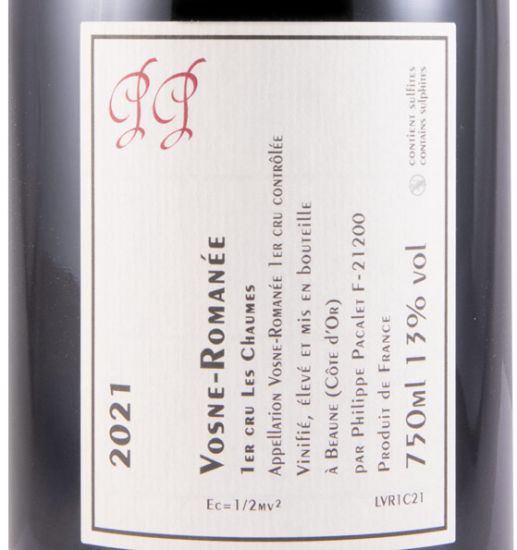 2021 Philippe Pacalet Les Chaumes Vosne-Romanée tinto