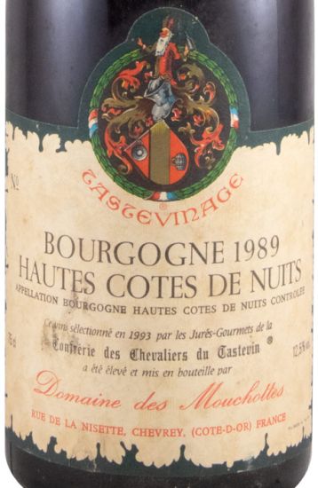 1989 Domaine des Mouchottes Bourgogne Hautes Côtes de Nuits tinto