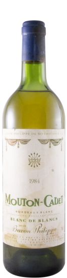 1984 Baron Philippe de Rothschild Mouton Cadet Pauillac branco