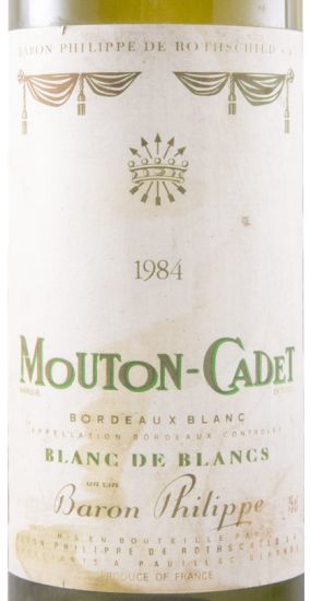 1984 Baron Philippe de Rothschild Mouton Cadet Pauillac branco