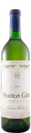 1986 Baron Philippe de Rothschild Mouton Cadet Pauillac branco