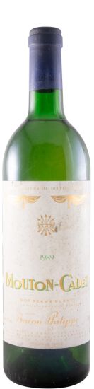 1989 Baron Philippe de Rothschild Mouton Cadet Pauillac branco