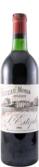 1981 Château Morin Sidaine L'Estèphe Saint-Estèphe tinto