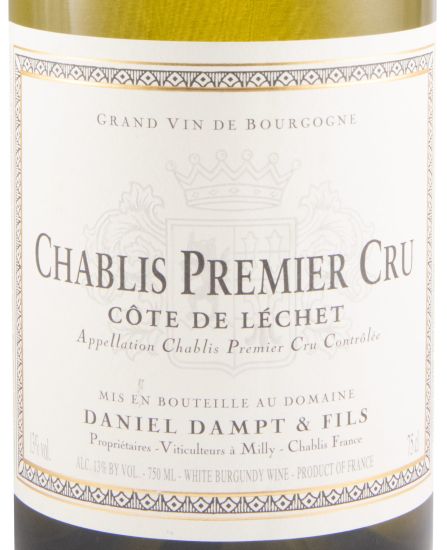 2023 Domaine Daniel Dampt Côte de Léchet Premier Cru Chablis branco
