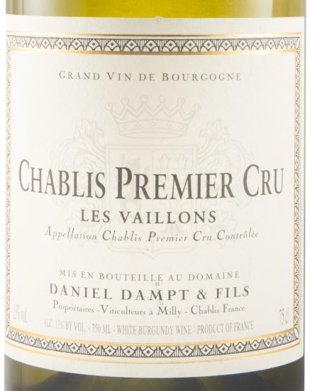 2021 Domaine Daniel Dampt Les Vaillons Premier Cru Chablis branco